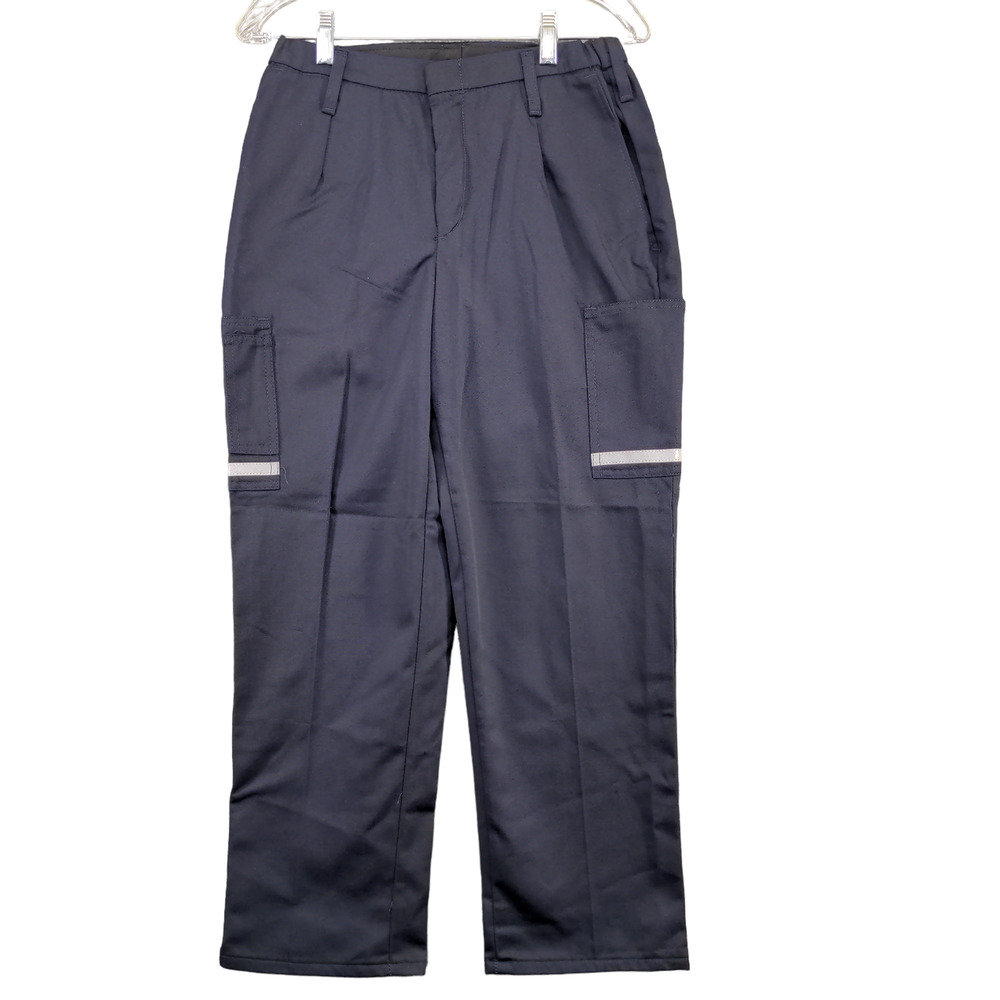 FedEx Stan Herman Womens Reflective Uniform Pants Blue Size 04P-35U Pockets